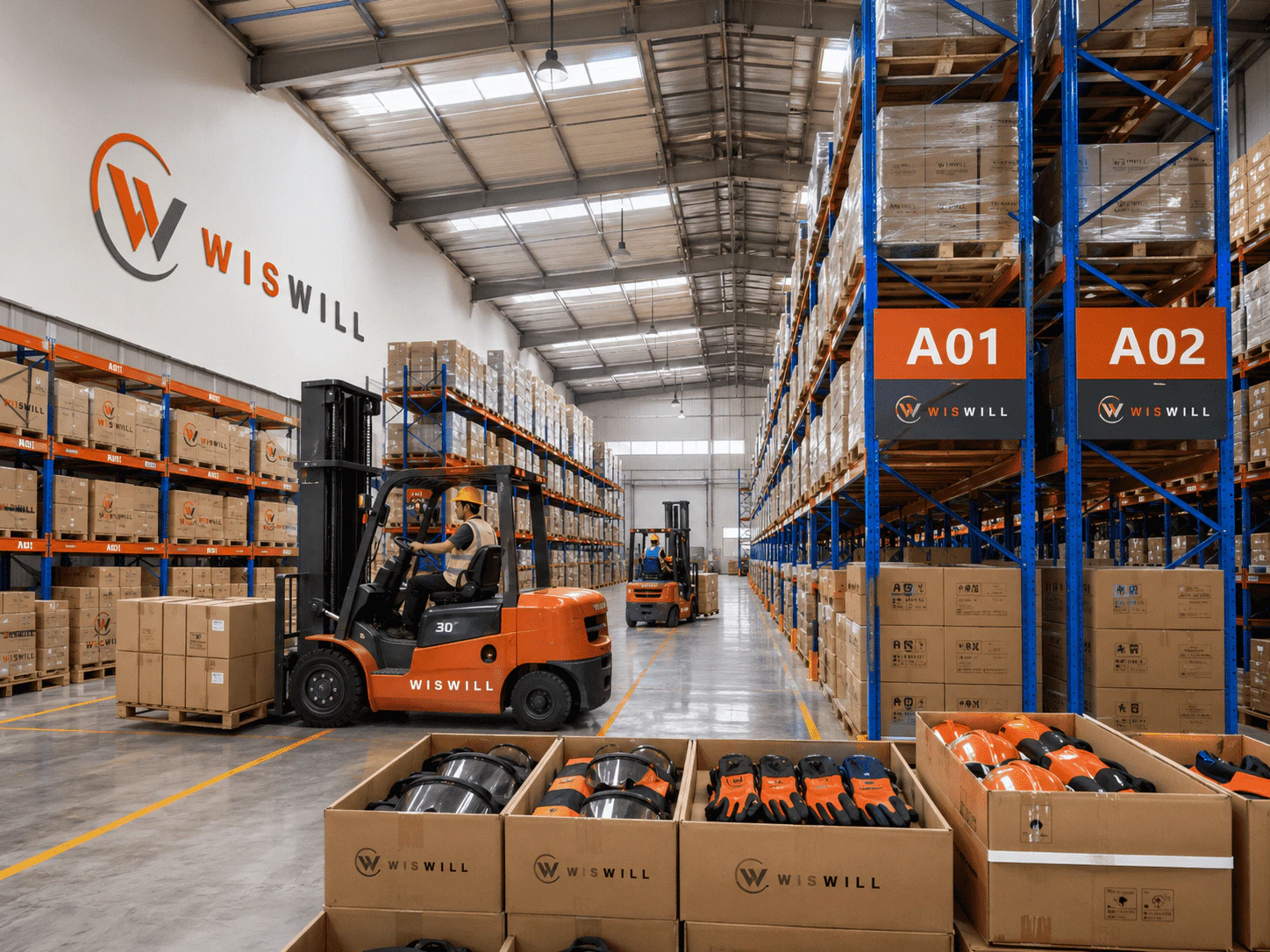 WISWILL export warehouse and logistics operation