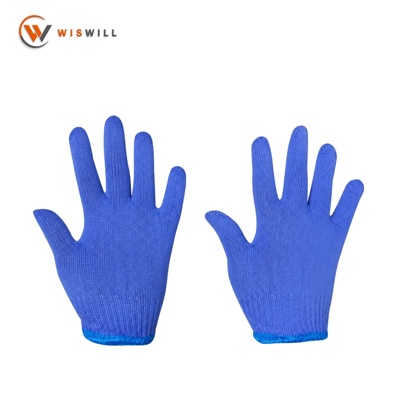 10-Gauge Blue Nylon Gloves