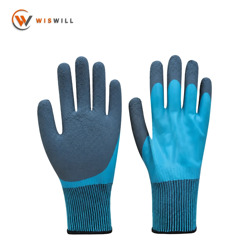 Latex foaming gloves