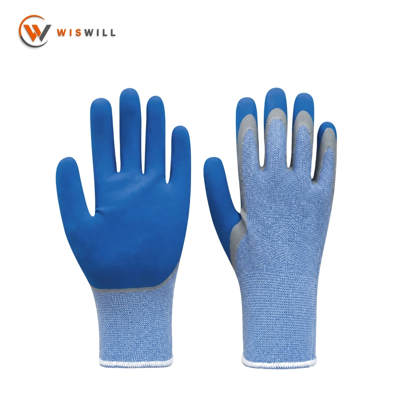 13-gauge blue yarn with blue coating
