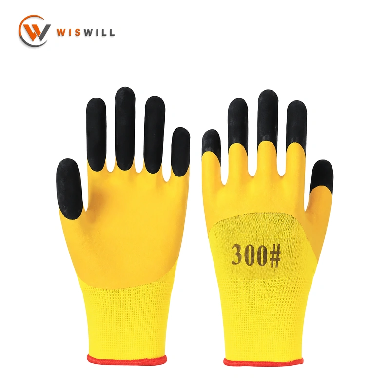 13 gauge black reinforced finger half-coated layer