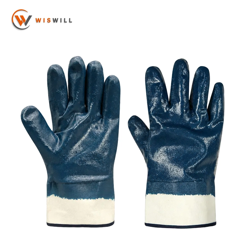 Wide-mouth, velvet-lined, fully-covered blue PVC