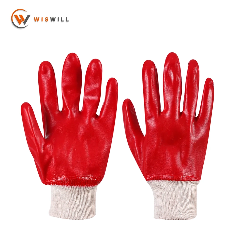 The lock seam is made of canvas with a velvet lining, fully coated with red Nitrile gloves
