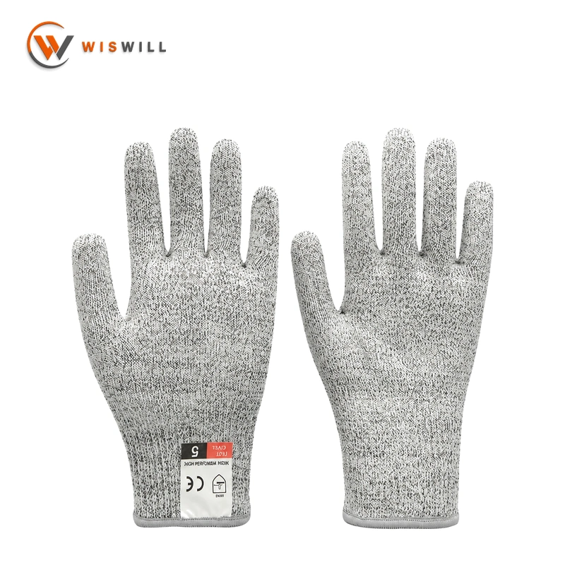 13 G grey HPPE gloves