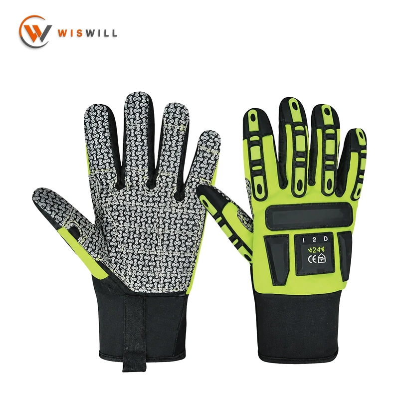 Black rimmed TPR gloves