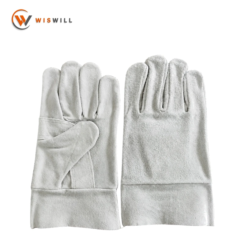 AB class White cowhide welding gloves