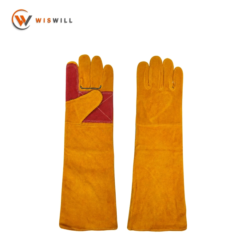 18 inch AB grade yellow spliced cowhide