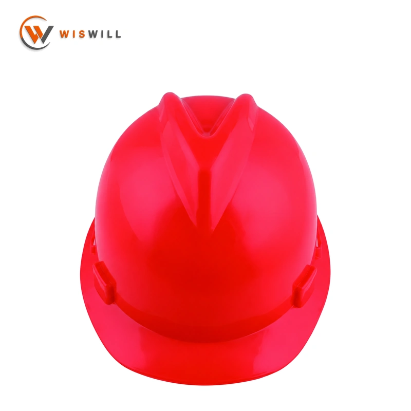 Model 502 PP Safety Helmet, Red, Snap Lock