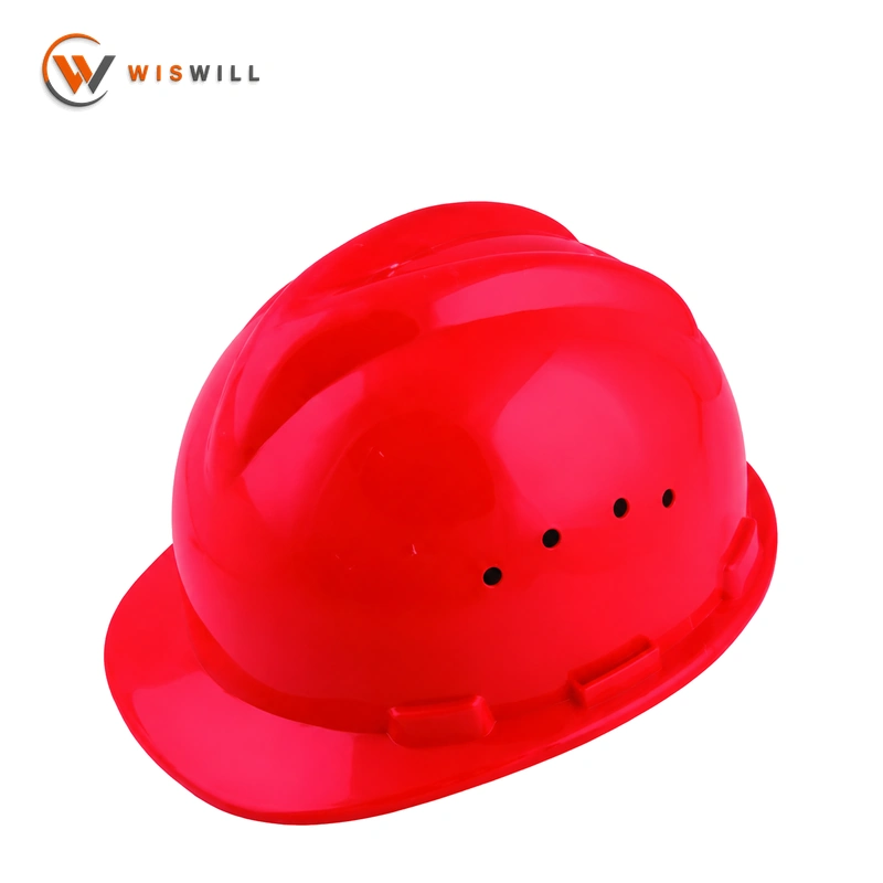 Model 601 PP Safety Helmet, Red, Snap Lock