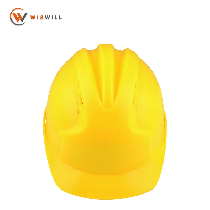 Model 206 PE & Fiberglass Safety Helmet, Yellow, Snap Lock