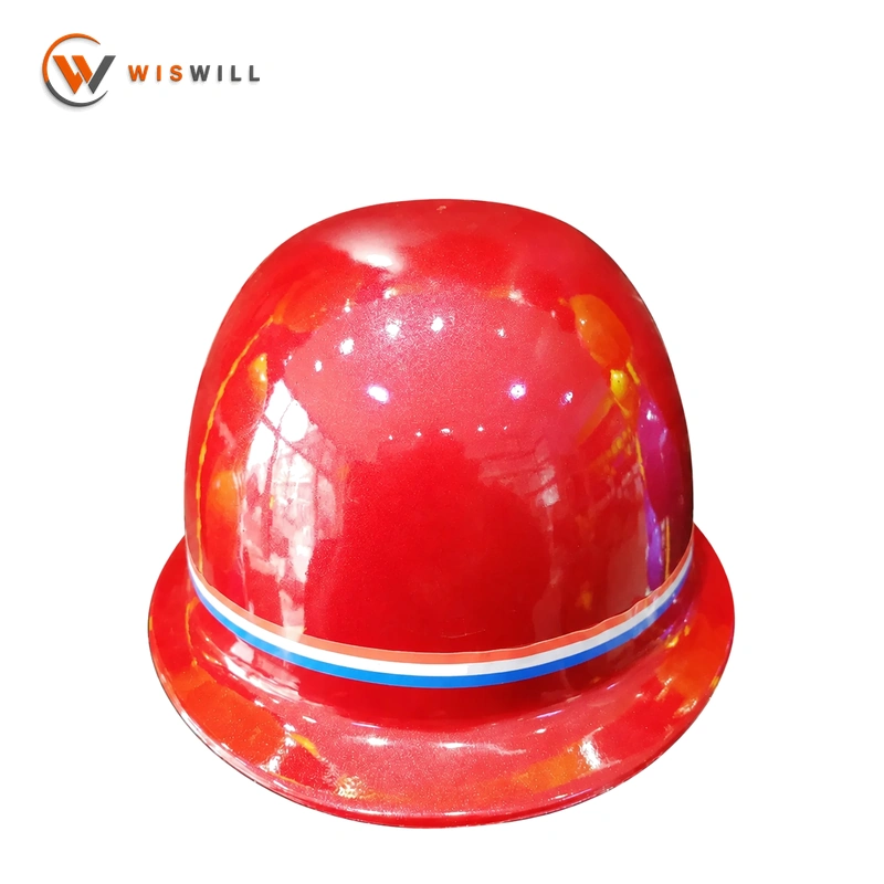Model 101 Painted Safety Helmet, Red, Snap Lock