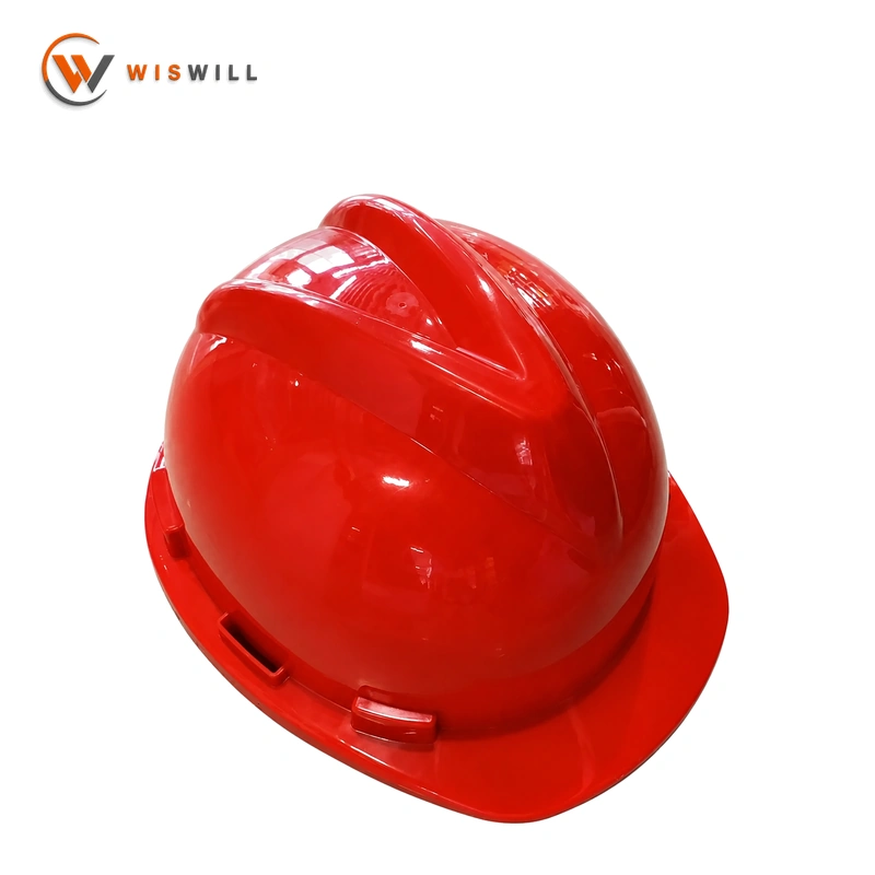 Model 506 PP Safety Helmet, Red, Snap Lock