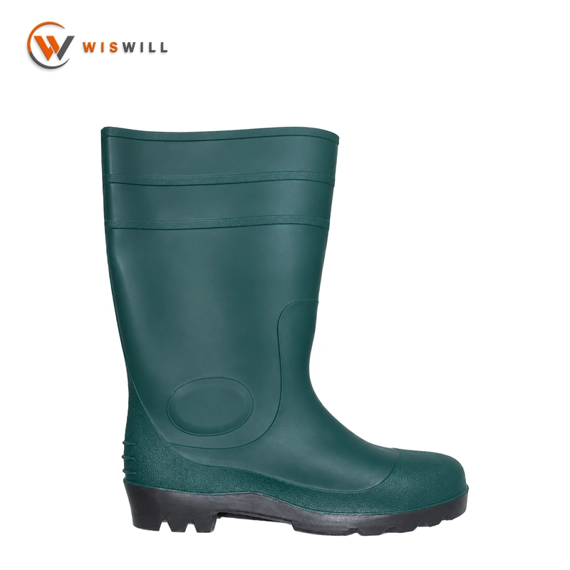 Matte Green Upper with Black Sole Rain Boots
