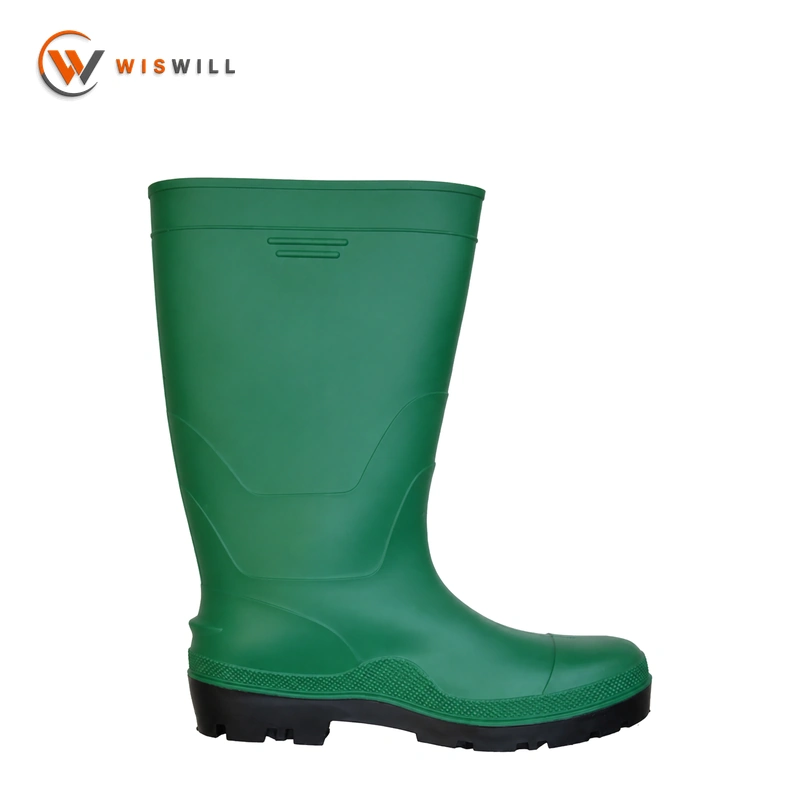 Matte Green Upper with Black Sole Rain Boots