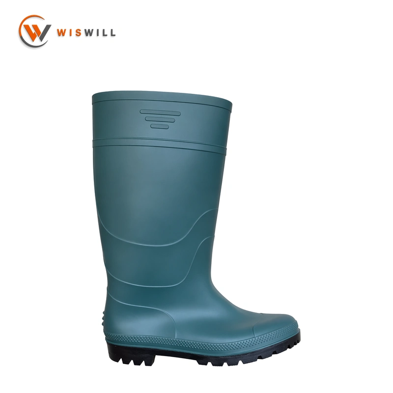 Matte Green Upper with Black Sole Rain Boots