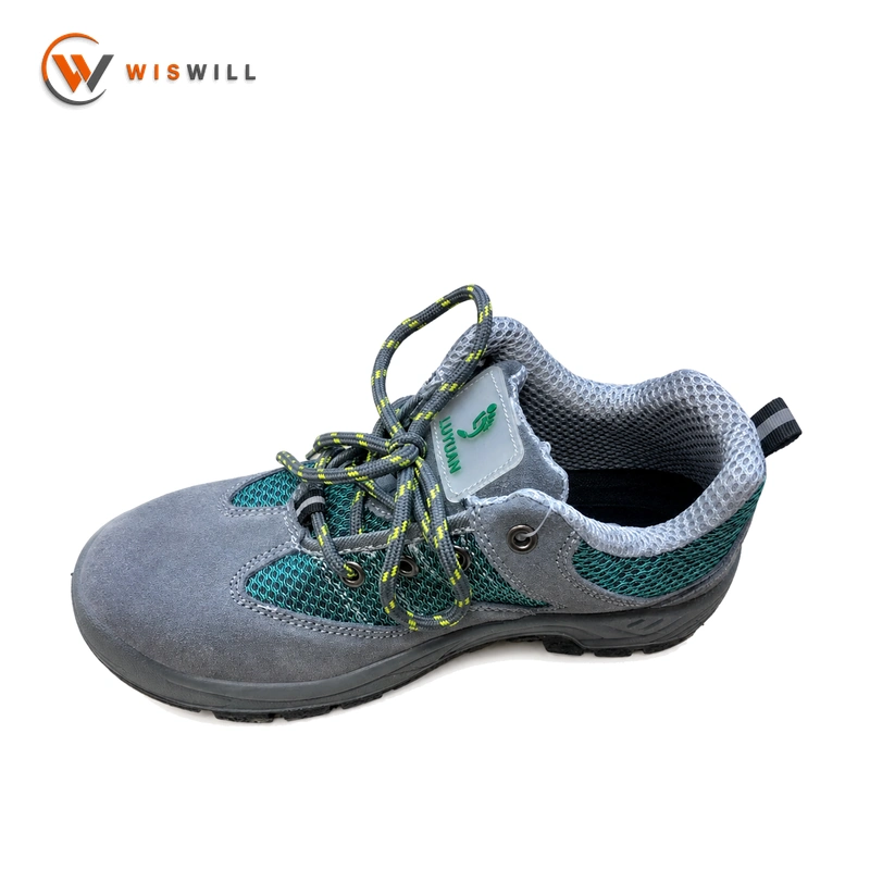 Suede Leather Steel Toe & Steel Sole Safety Shoes