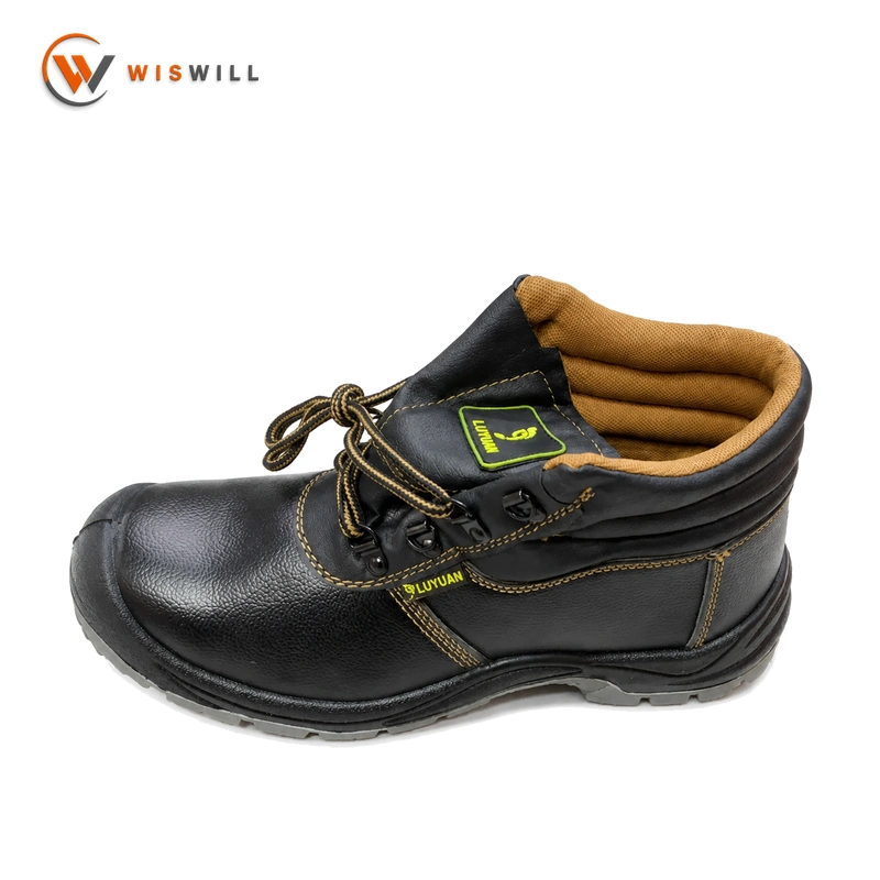 Space Leather Steel Toe & Steel Sole Safety Shoes