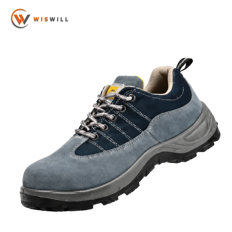 Suede Leather Steel Toe & Steel Sole Safety Shoes