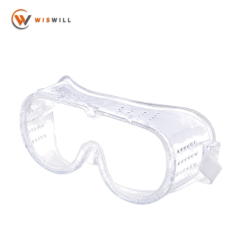 Perforated glass goggles