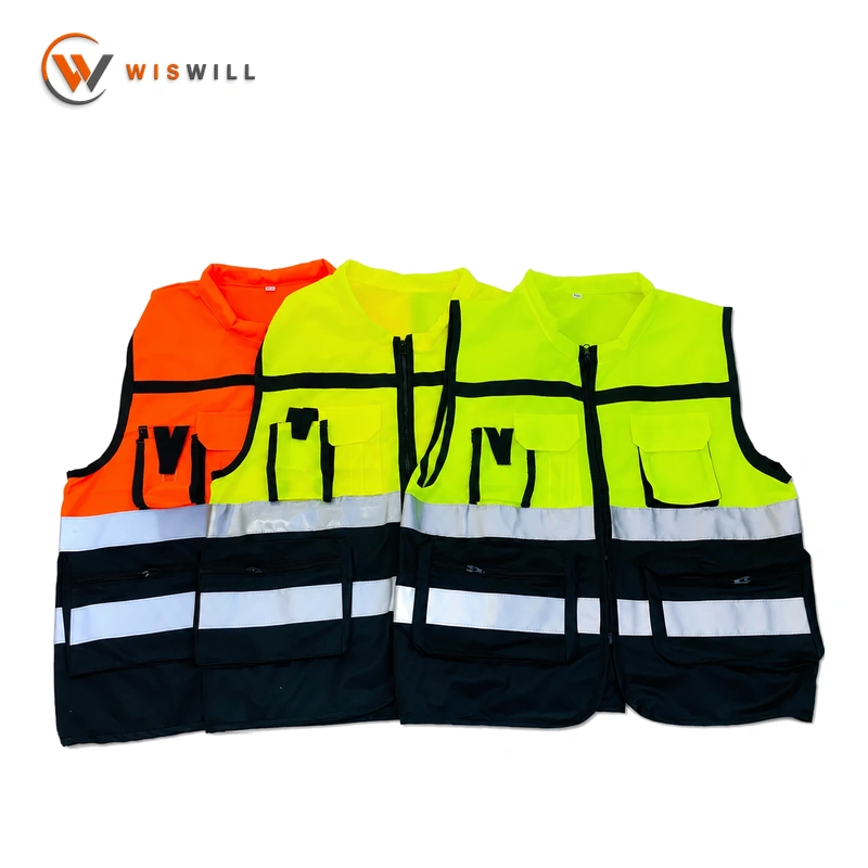 120g collar double color reflective vest